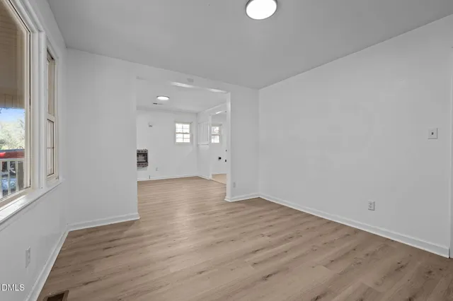 a view of a porch with a bench