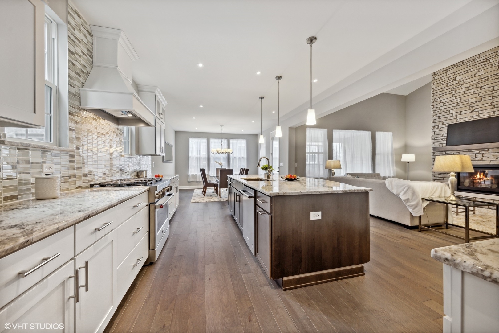 310 Arabian Circle Willowbrook, IL 60527 - Photo 14 of 36 a large kitchen with lots of counter space a sink appliances and a window