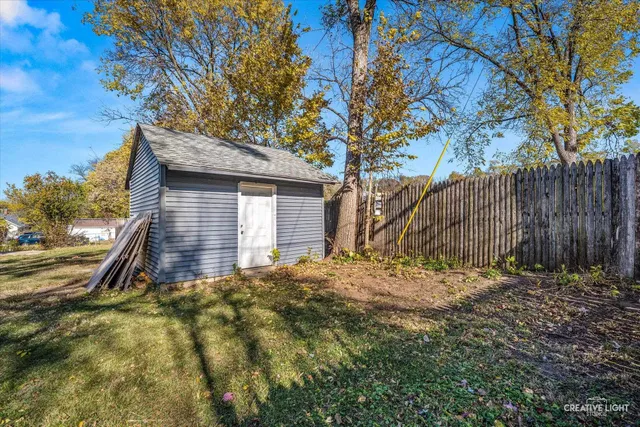 a backyard of a house