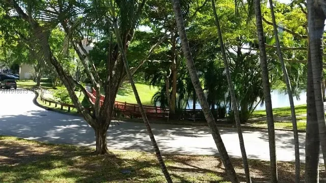 a view of backyard of a house
