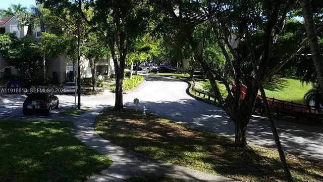 a view of street with trees