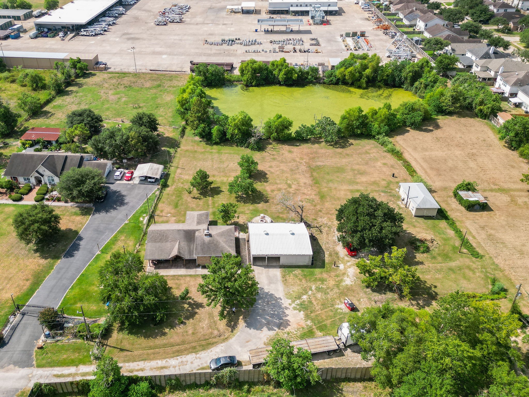 16119 Cypress Rosehill Road Cypress, TX 77429 - Photo 46 of 47 an aerial view of a house with a garden