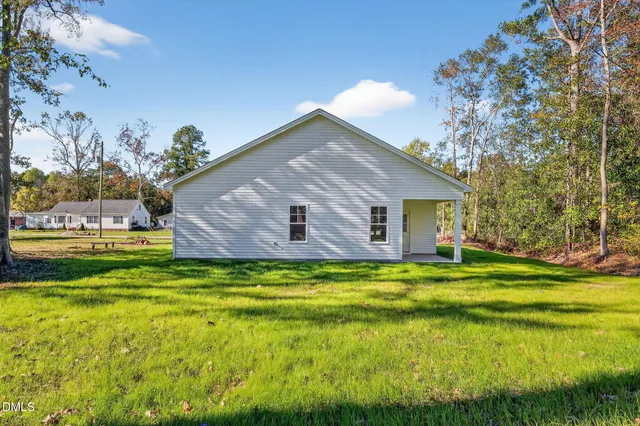a backyard of a house