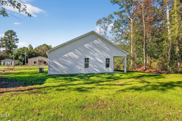 a backyard of a house