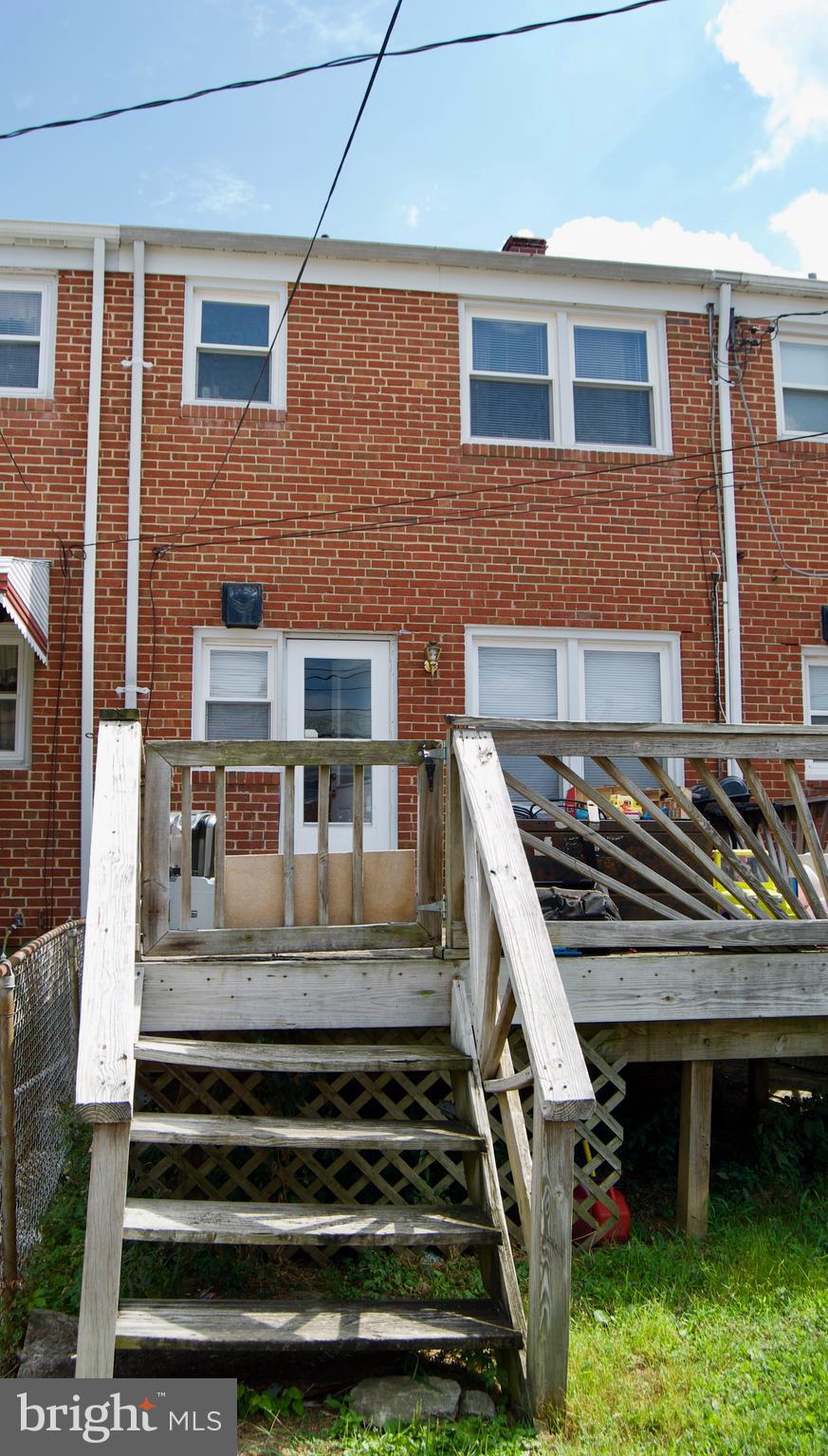 2213 Graythorn Road Middle River, MD 21220 - Photo 14 of 14 Rear Deck overlooks Fenced Yard and Parking Pad