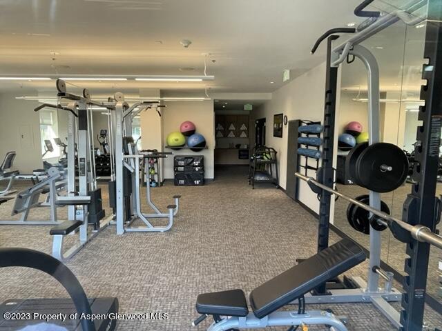 130 Wood Road, Unit 505 & 507 Snowmass Village, CO 81615 - Photo 34 of 35 a view of a room with gym equipment