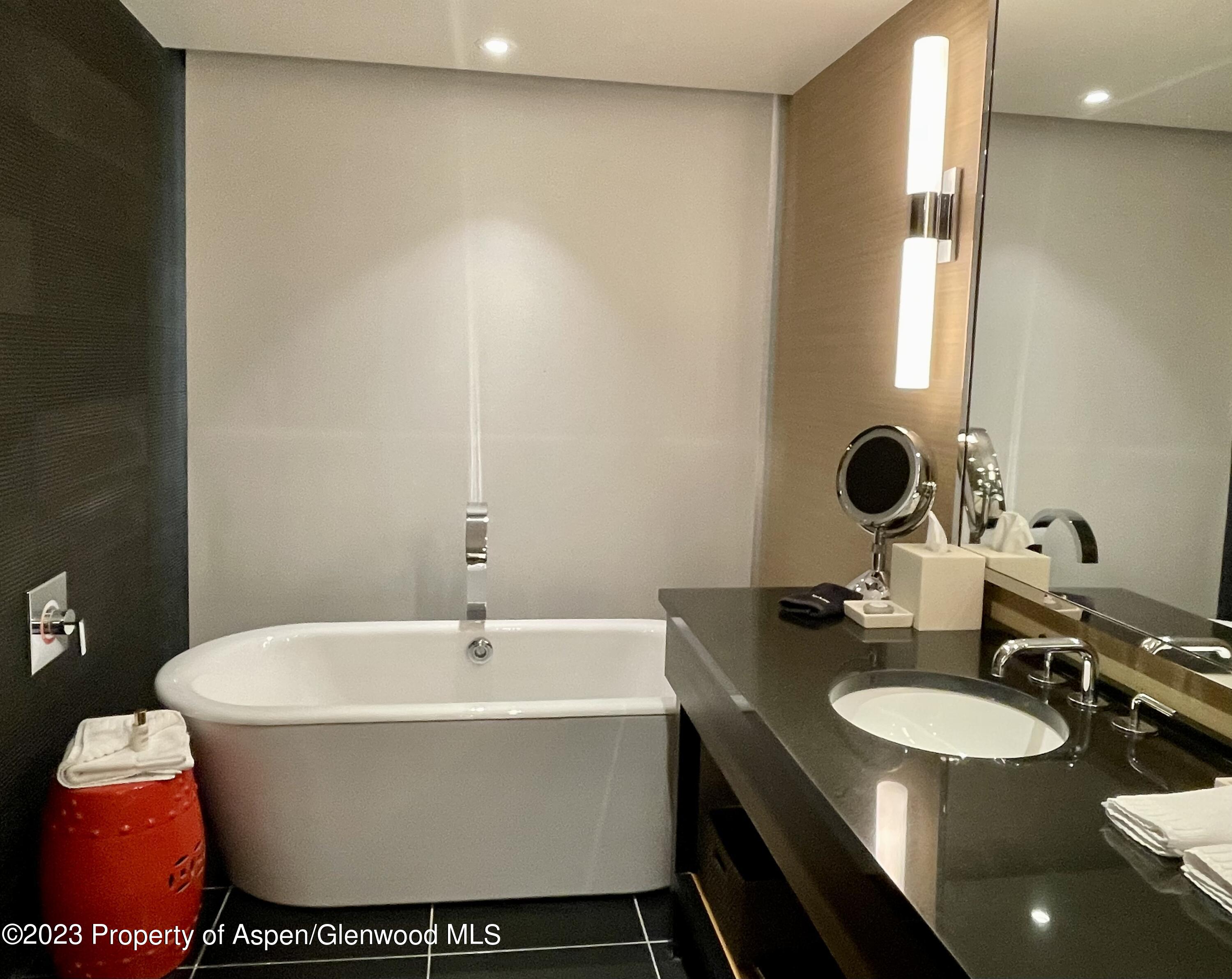 130 Wood Road, Unit 505 & 507 Snowmass Village, CO 81615 - Photo 4 of 35 a bathroom with a sink double vanity and a mirror