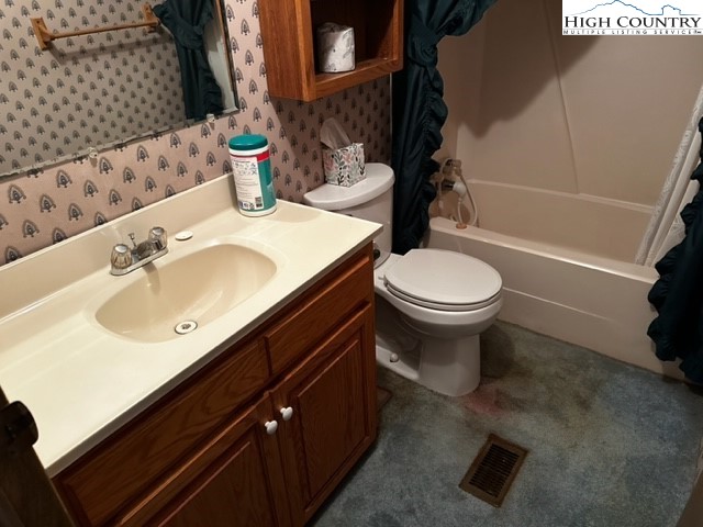 1426 Rainbow Trail Boone, NC 28607 - Photo 11 of 48 a bathroom with a sink toilet and shower