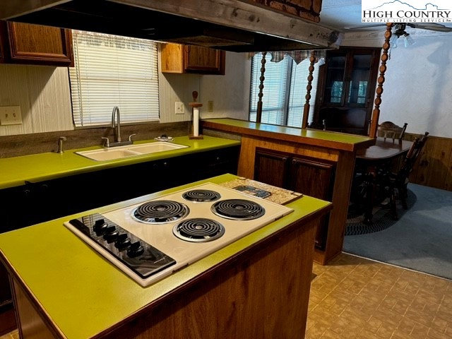 1426 Rainbow Trail Boone, NC 28607 - Photo 21 of 48 a kitchen with a stove a sink and a microwave
