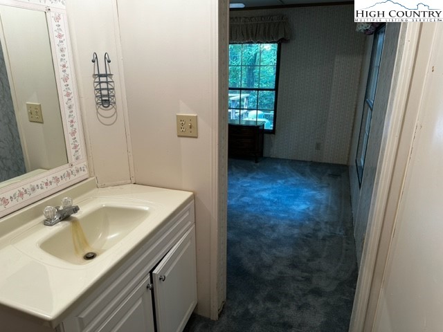 1426 Rainbow Trail Boone, NC 28607 - Photo 3 of 48 a bathroom with a sink and a mirror