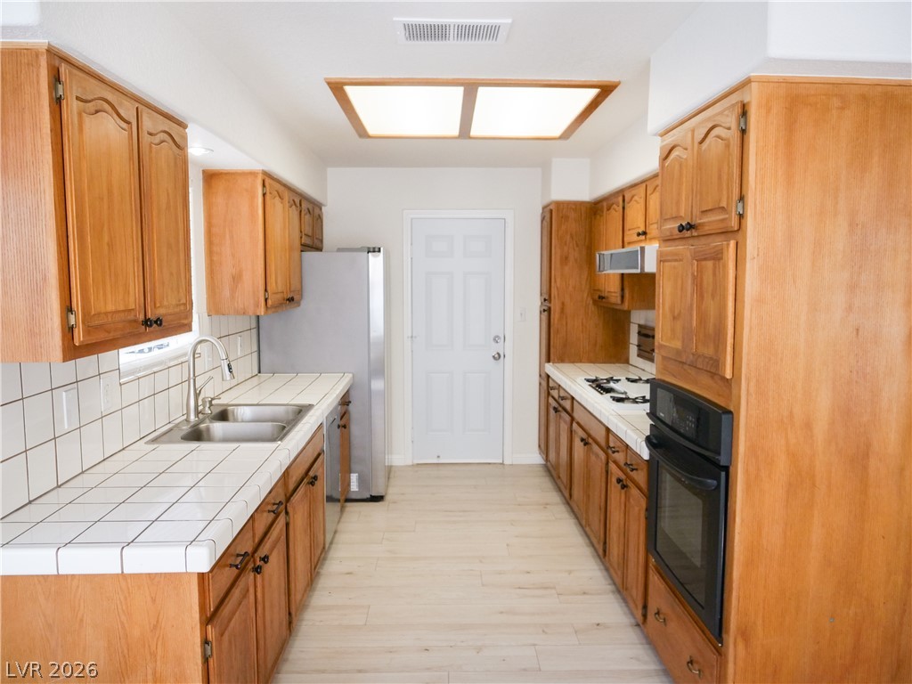 kitchen with classic wooden cabinetry