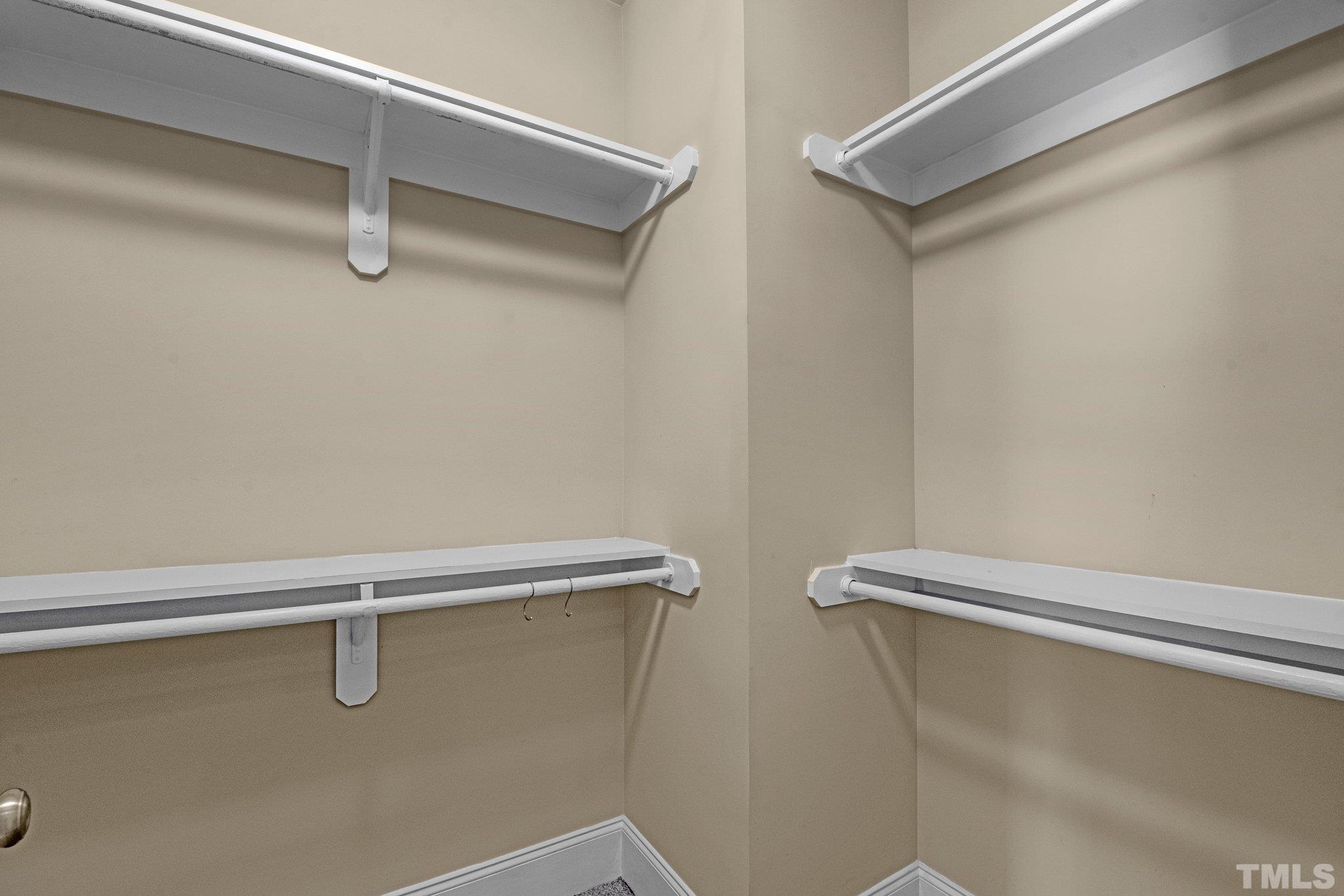 9501 Bluemont Court Raleigh, NC 27617 - Photo 39 of 85 a close up view of racks on the wall