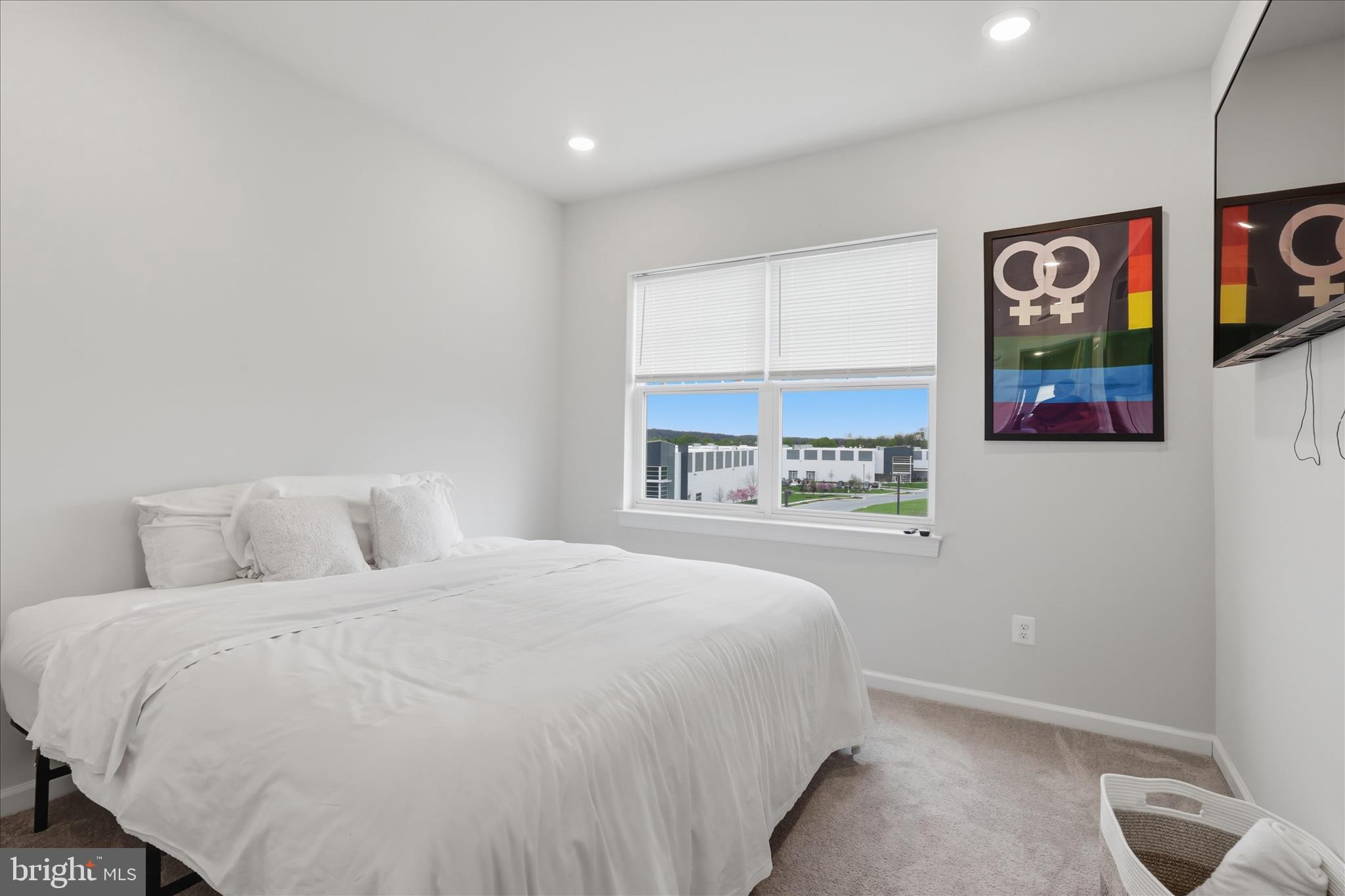 4932 MacDonough Place Frederick, MD 21703 - Photo 52 of 70 a bedroom with a large bed and painting on the wall