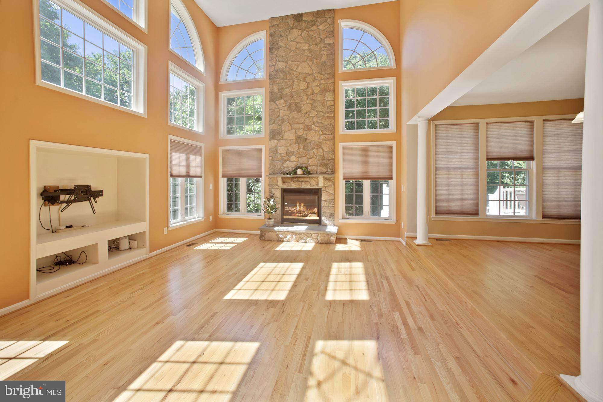 9207 Sylvan Dell Road Randallstown, MD 21133 - Photo 11 of 56 Grand Family Room With Floor To Ceiling Fireplace