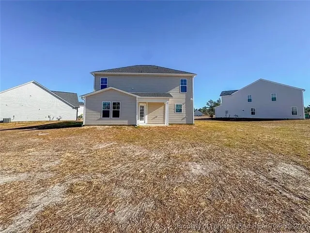 a big house with an outdoor space