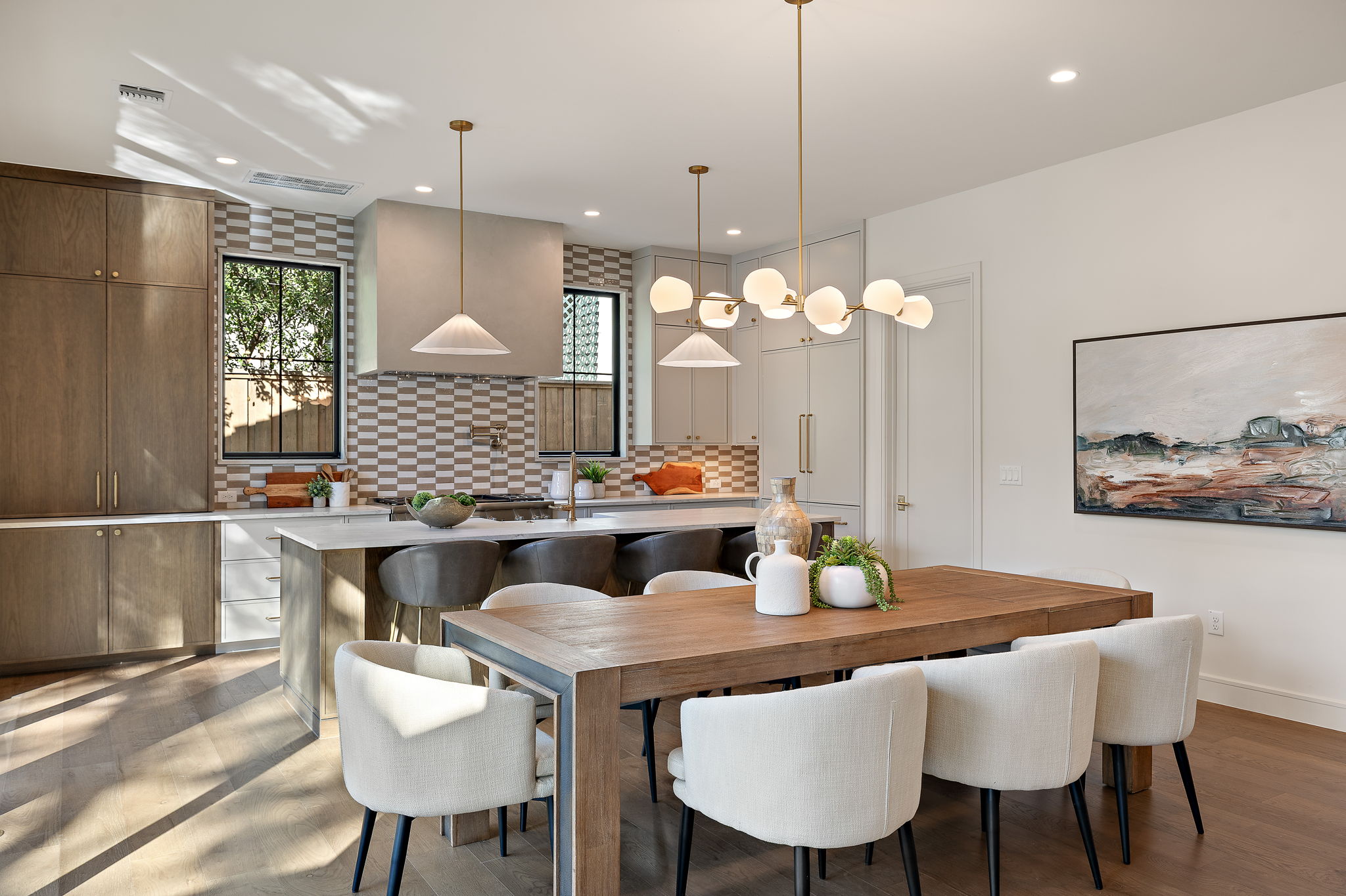 2705 Warren Street Austin, TX 78703 - Photo 17 of 39 a view of a dining room with furniture and wooden floor