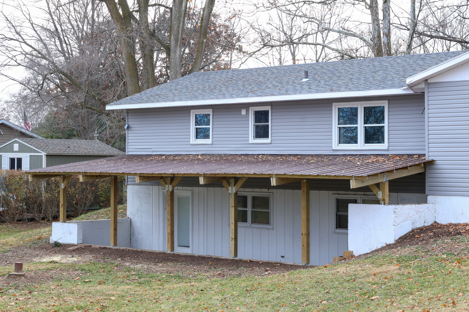 8403 Grange Hall Road Garden Prairie, IL 61038 - Photo 24 of 26 a view of a house with a yard balcony
