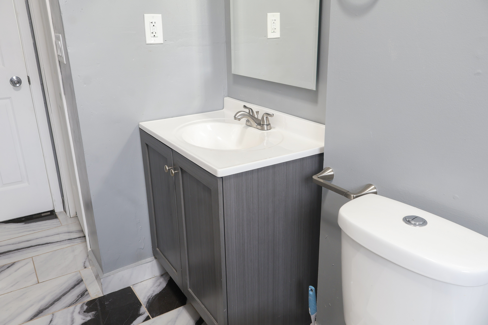 8403 Grange Hall Road Garden Prairie, IL 61038 - Photo 6 of 26 a bathroom with a sink and mirror