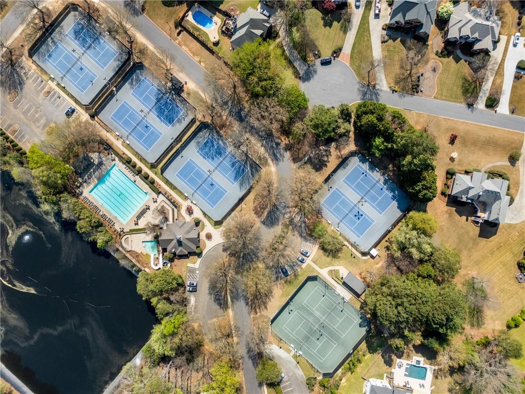7105 Sheffield Place Cumming, GA 30040 - Photo 50 of 73 an aerial view of a house with a yard
