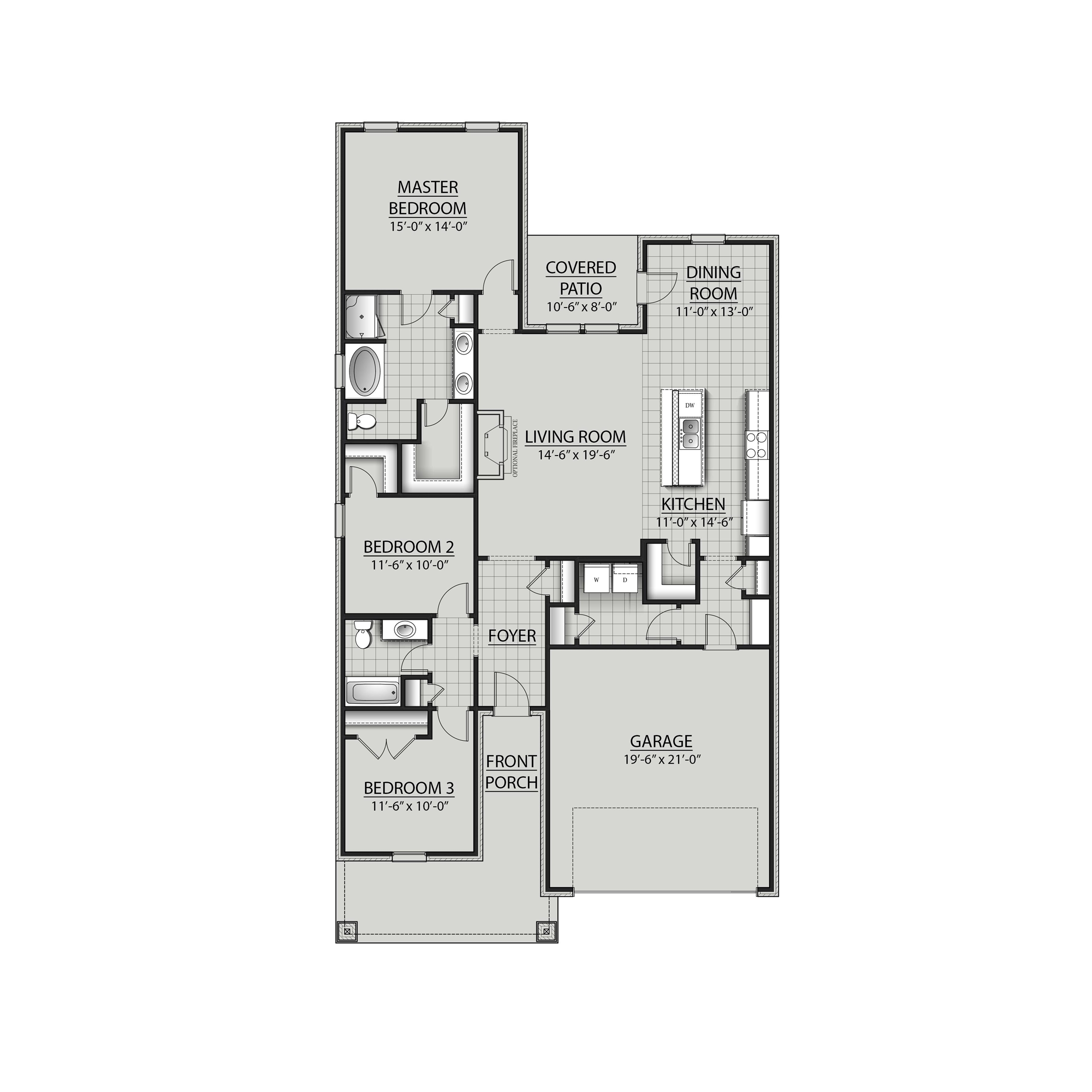 924 Ashville Circle Foley, AL 36535 - Photo 3 of 3 View of room layout