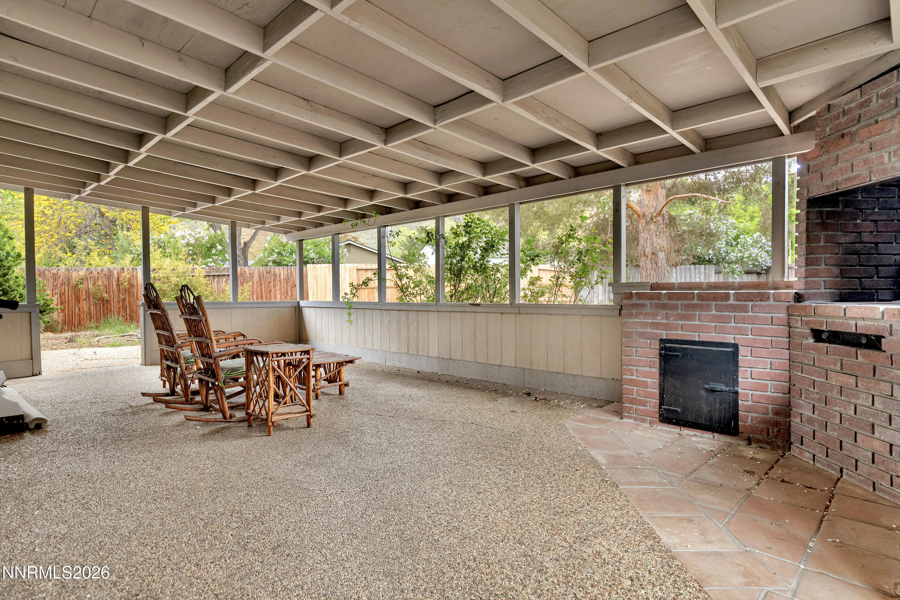 4455 Matich Drive Reno, NV 89502 - Photo 25 of 28 Rear patio with gas brick BBQ
