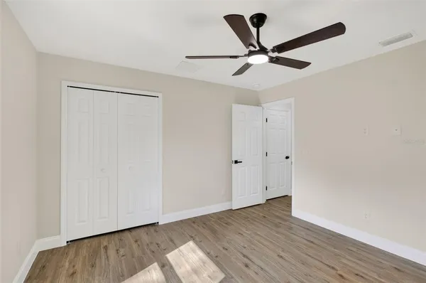 a view of an empty garage
