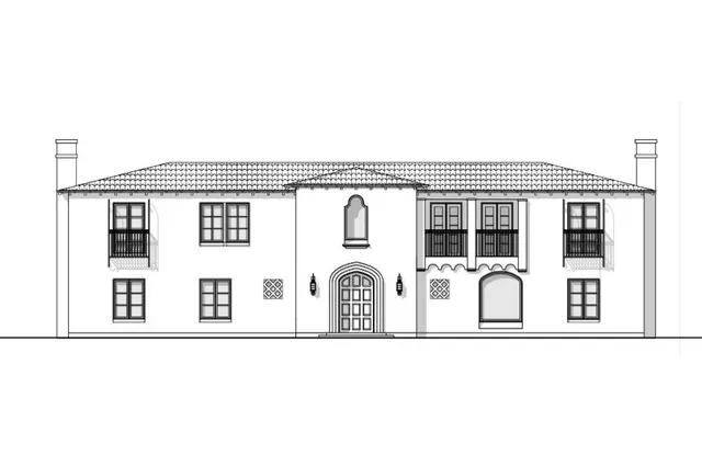 a front view of a house