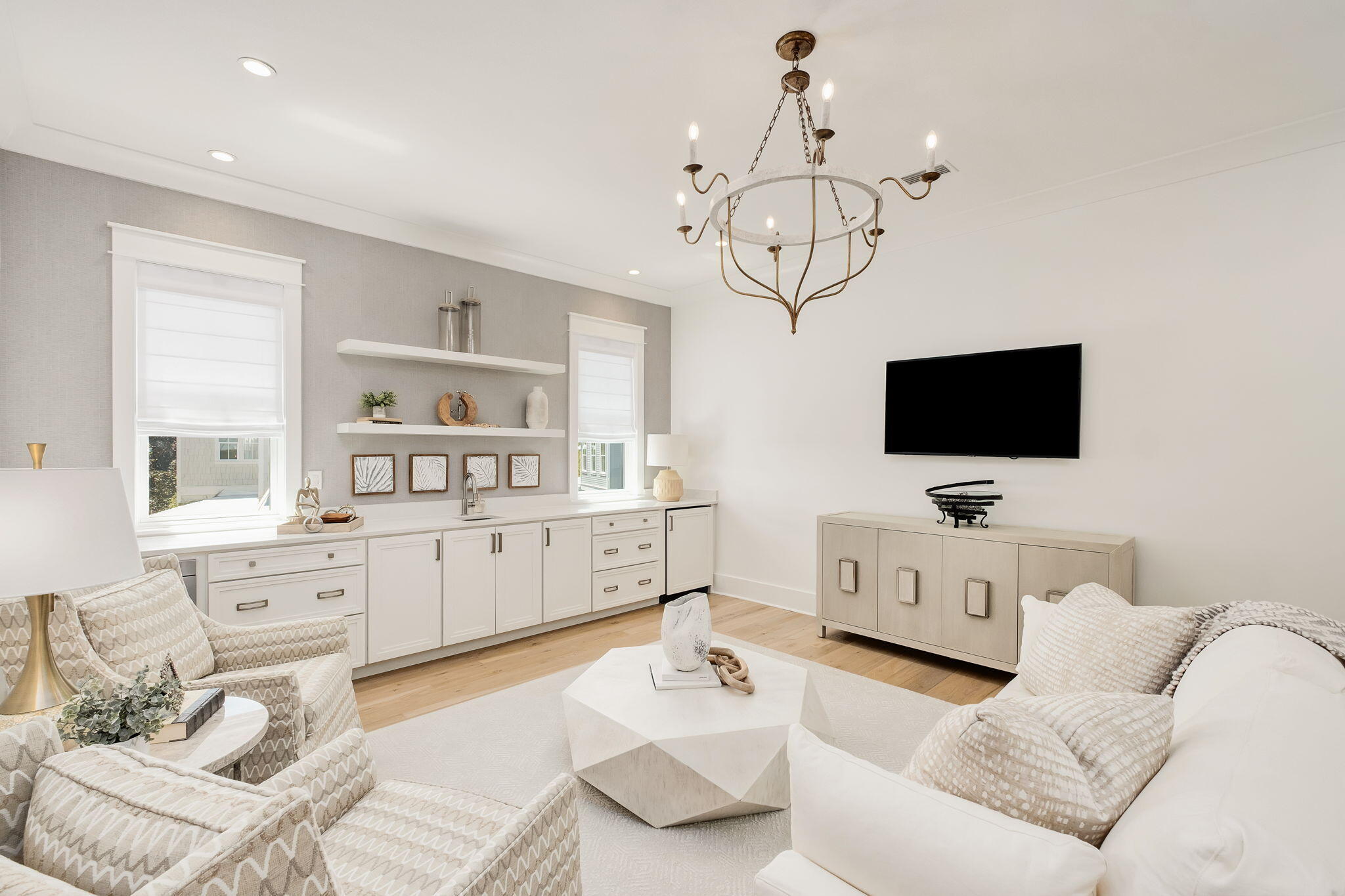 565 East Royal Fern Way Santa Rosa Beach, FL 32459 - Photo 19 of 24 a living room with furniture and a flat screen tv