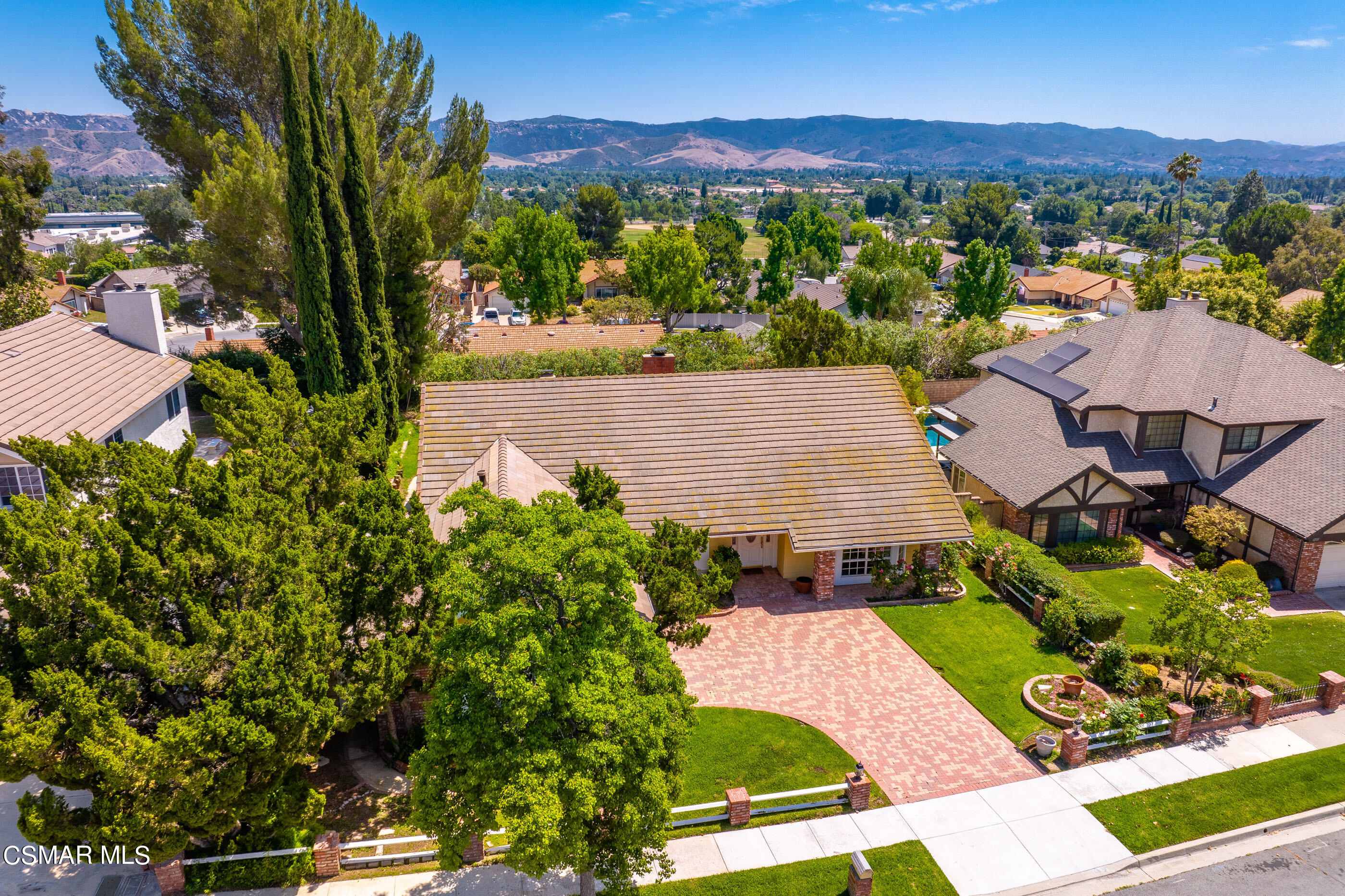 4230 Roxbury Street Simi Valley, CA 93063 - Photo 37 of 40 an aerial view of a house with a garden