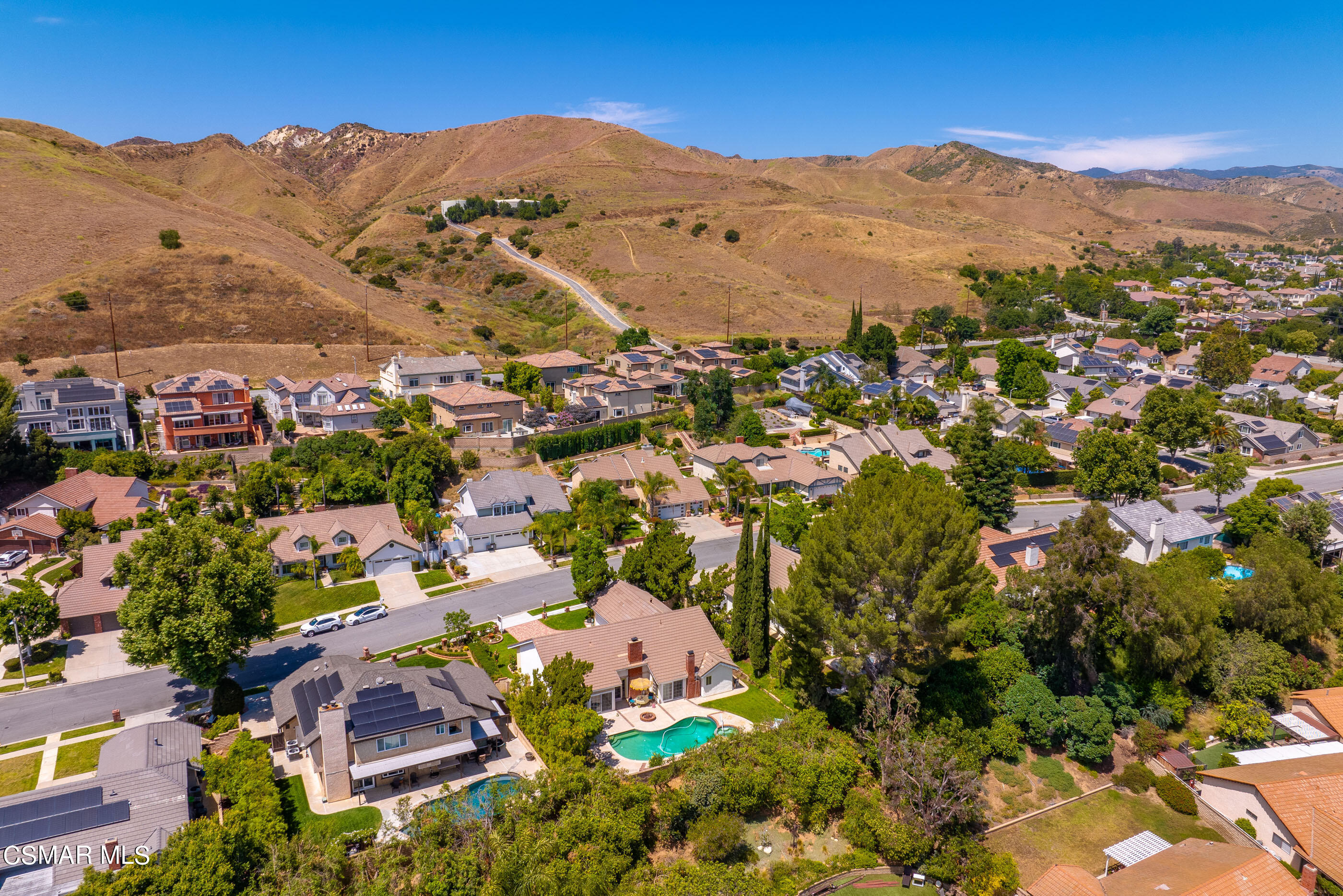 4230 Roxbury Street Simi Valley, CA 93063 - Photo 40 of 40 an aerial view of residential houses with outdoor space