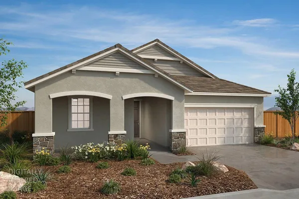 a front view of a house