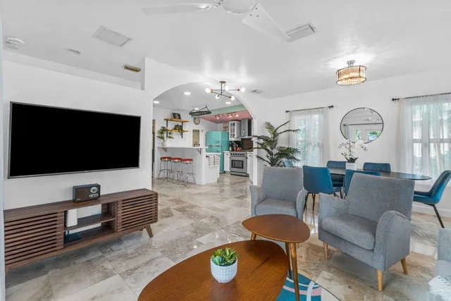 a view of outdoor space yard deck patio and outdoor kitchen