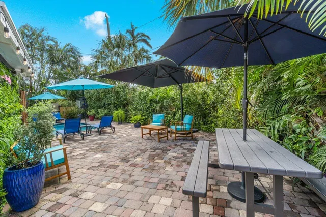 a view of a trees in the background