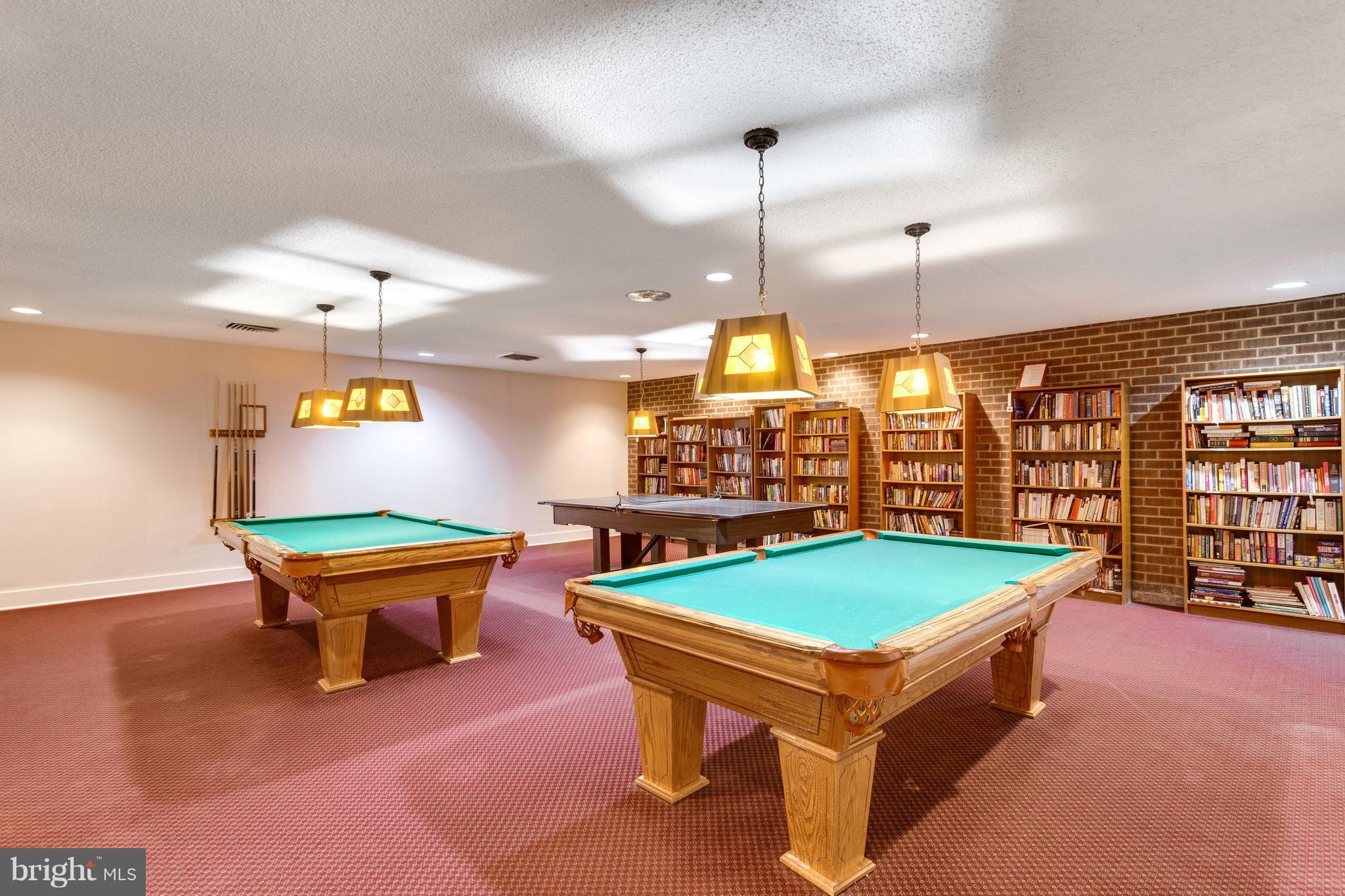 6101 Edsall Road, Unit 809 Alexandria, VA 22304 - Photo 22 of 27 "AKW" BILLIARDS ROOM / LIBRARY