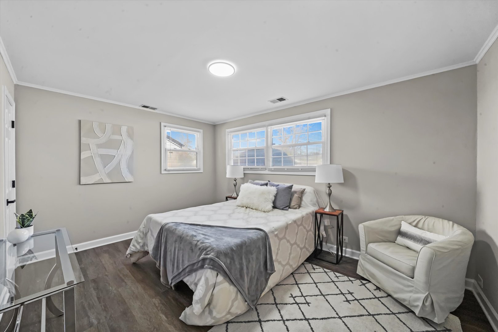 2243 Spruce Road Homewood, IL 60430 - Photo 11 of 22 a bedroom with a bed and a couch