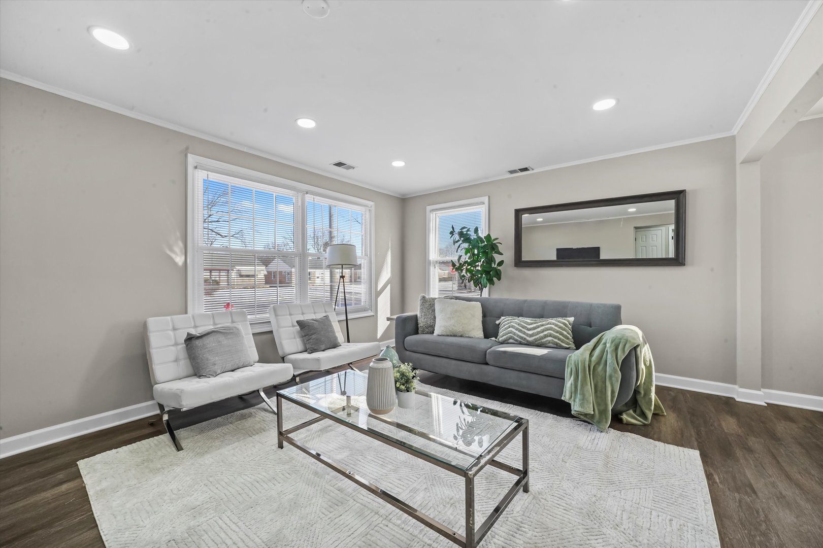 2243 Spruce Road Homewood, IL 60430 - Photo 5 of 22 a living room with furniture and a rug