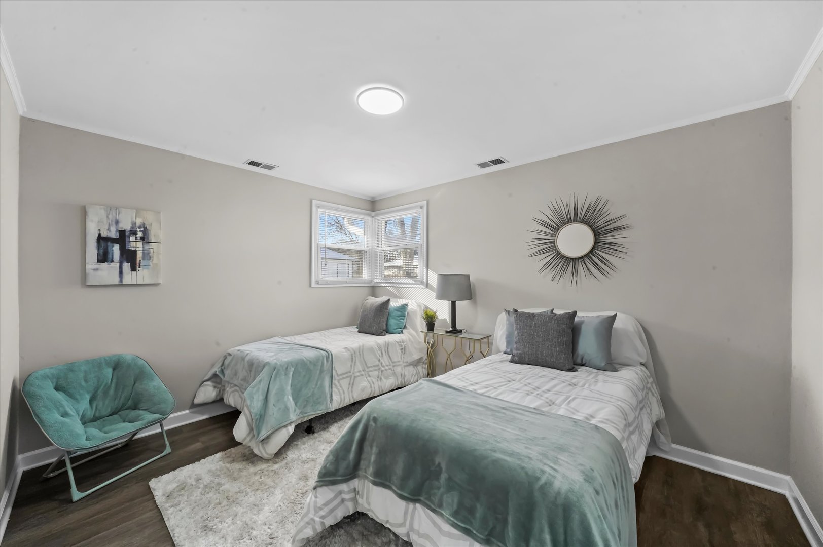 2243 Spruce Road Homewood, IL 60430 - Photo 10 of 22 a bedroom with two beds and a couch