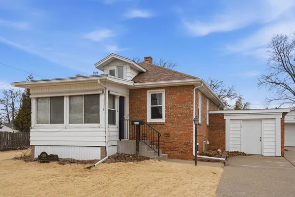 a front view of a house