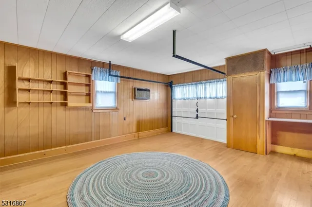 a view of a porch with seating space