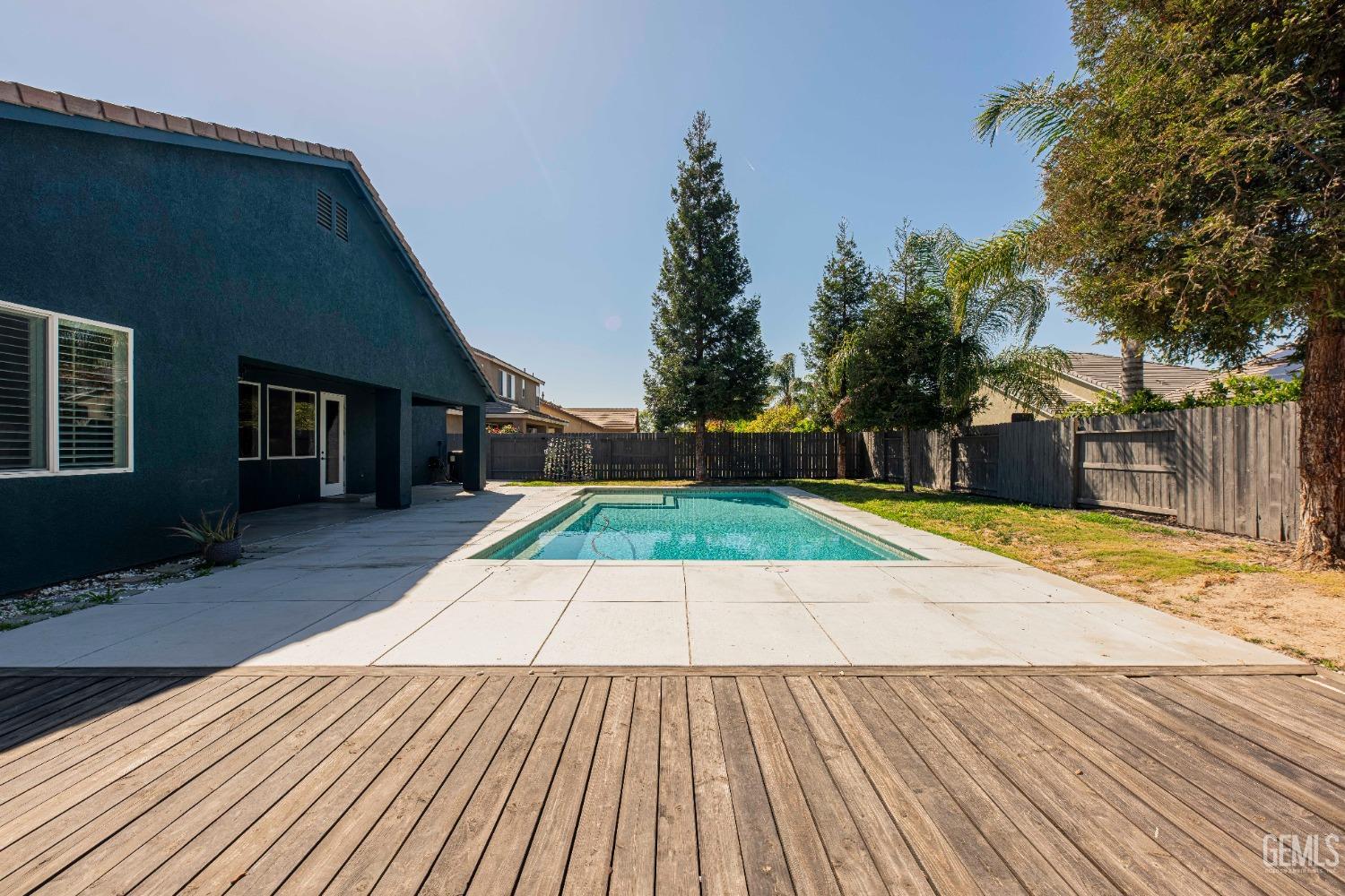 Undisclosed Address Bakersfield, CA 93312 - Photo 40 of 44 a view of backyard with a garden
