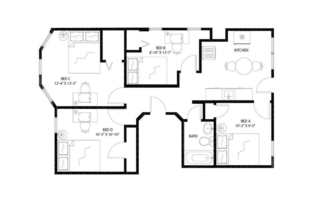 96 East Cottage Street, Unit 2 Boston, MA 02125 - Photo 15 of 15 a picture of a wall with a white and white kitchen