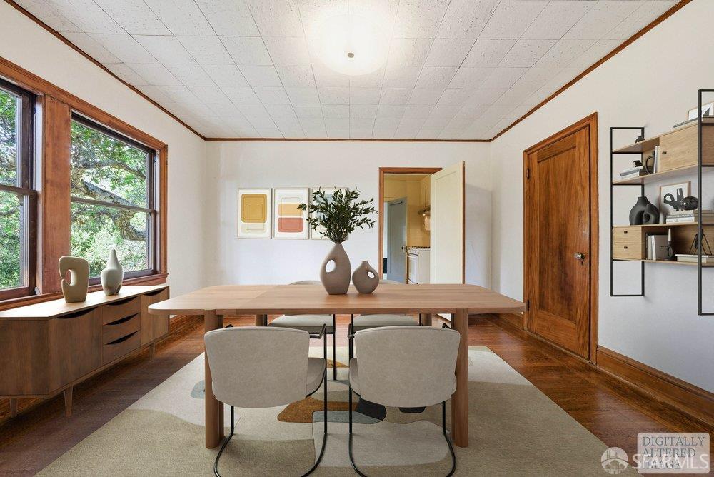 451 Vincente Avenue Berkeley, CA 94707 - Photo 20 of 66 a dining room with furniture and window
