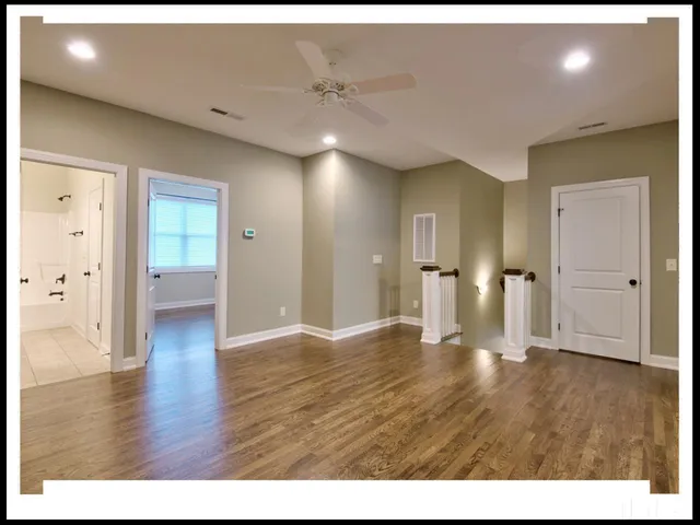 a view interior of a house with wooden floor