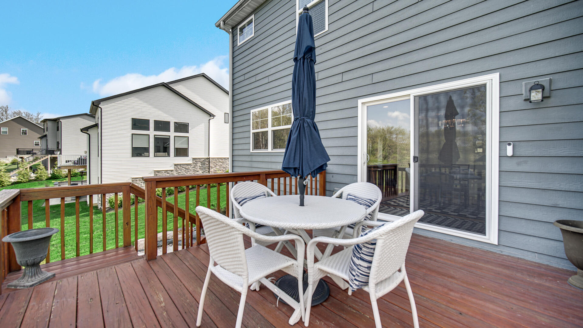 12871 Baker Court Crown Point, IN 46307 - Photo 42 of 50 a view of a patio with a table and chairs