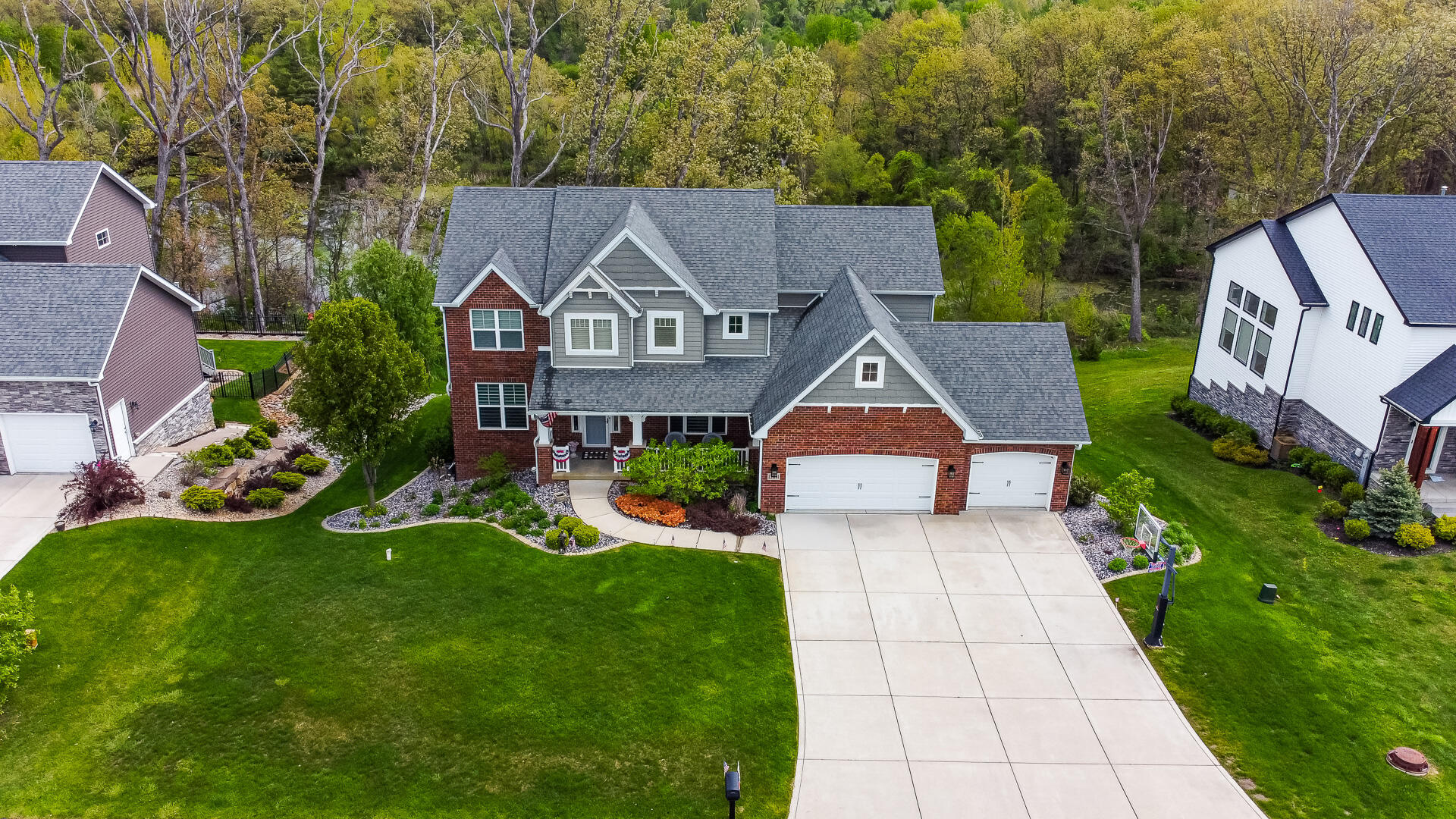 12871 Baker Court Crown Point, IN 46307 - Photo 6 of 50 aerial view of a house with a yard