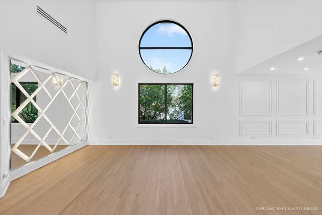 a view of an empty room and window