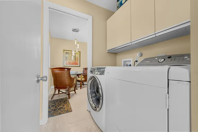 a bathroom with a shower curtain