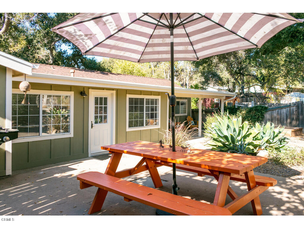 247 Valley Road Oak View, CA 93022 - Photo 22 of 29 a backyard of a house with yard and outdoor seating