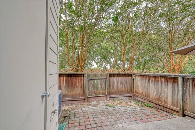 a view of wooden fence