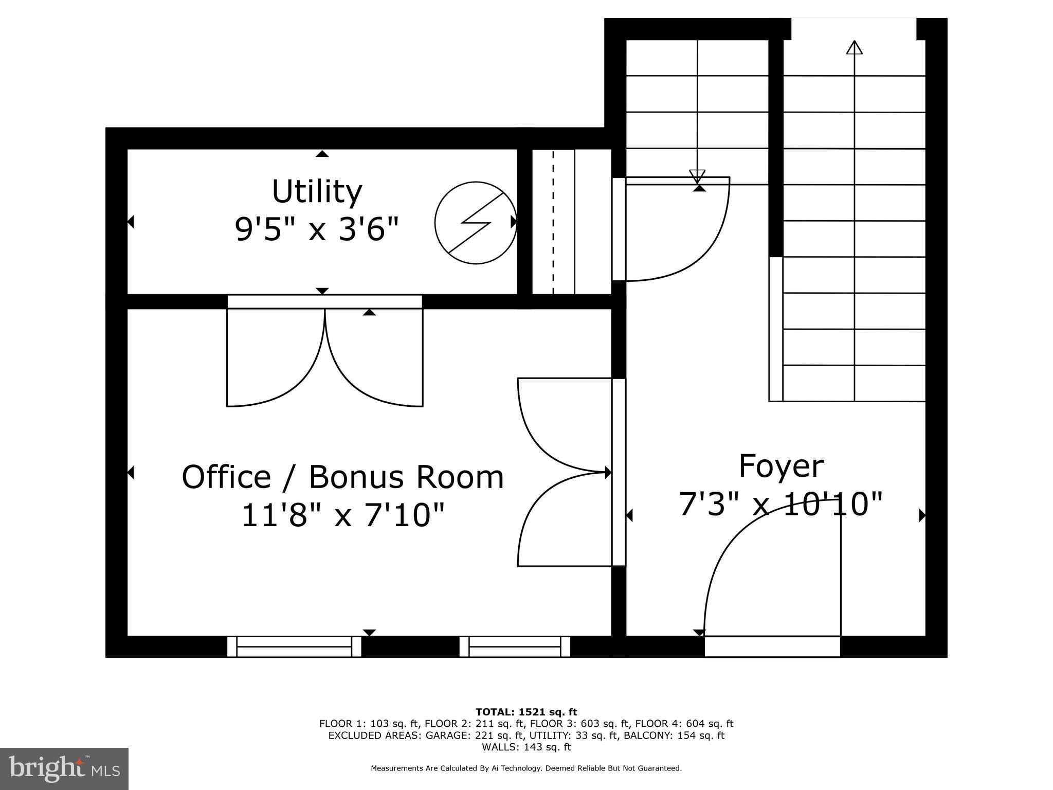252 Robert Street Baltimore, MD 21217 - Photo 4 of 51 Main level bedroom/ office and foyer.